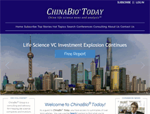 Tablet Screenshot of chinabiotoday.com